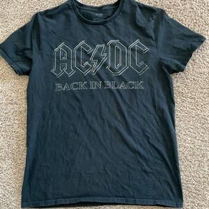 AC/DC Black Graphic T-Shirt L